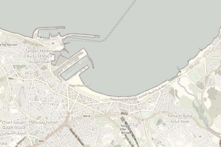 Carte de localisation du bureau de vente SBAI à Tanger